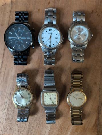 Horloges vintage  1 opwinder 5 quartz beschikbaar voor biedingen