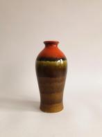VINTAGE GROEN/ORANJE VAAS | WEST GERMANY (319-25), Huis en Inrichting, Woonaccessoires | Vazen, Overige kleuren, -, -, Aardewerk of Porselein