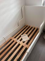 Ikea Busunge Peuterbed Uitschuifbaar, Ophalen, 70 tot 85 cm, Zo goed als nieuw, Lattenbodem