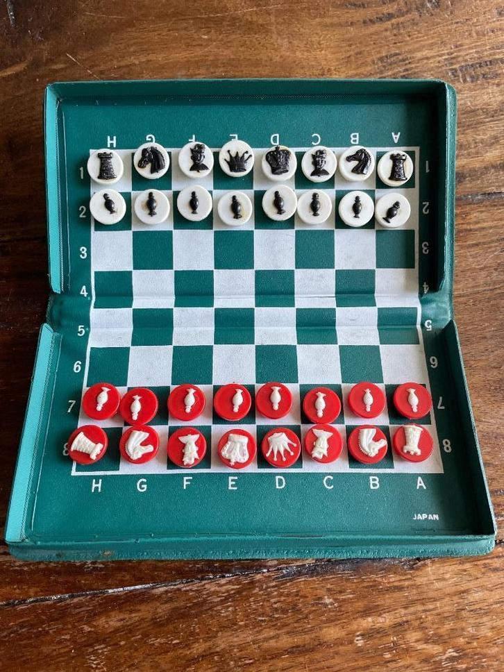 Reisschaakspel, Hobby en Vrije tijd, Gezelschapsspellen | Bordspellen, Gebruikt, Een of twee spelers, Ophalen
