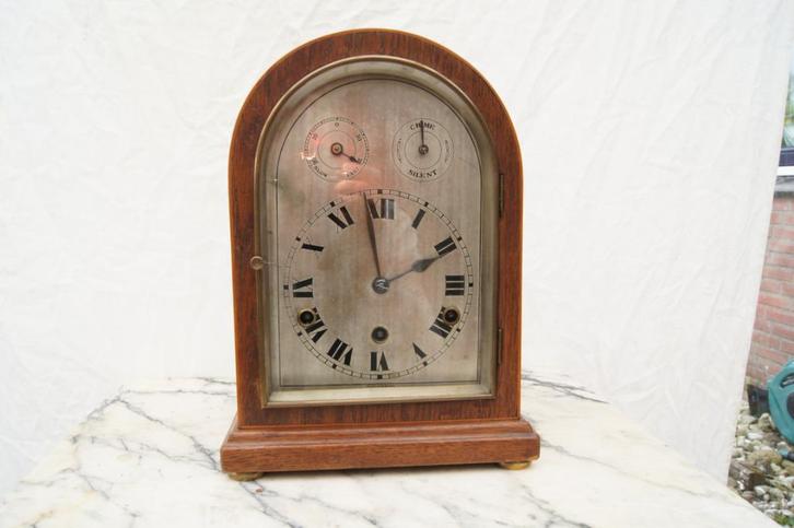 Tafelklok met westminster slag, Antiek en Kunst, Antiek | Klokken, Ophalen of Verzenden