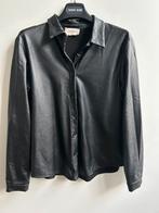 GARCONNE vegan leather blouse zwart mt XS