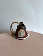 rustiek metalen kerstbelornament handgeschilderde kerstman, Kerst, Gebruikt, Kerst, Ophalen of Verzenden