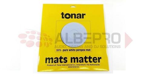 Tonar Pure White Perspex Mat 5976, Audio, Tv en Foto, Platenspelers, Nieuw, Overige merken, Ophalen of Verzenden
