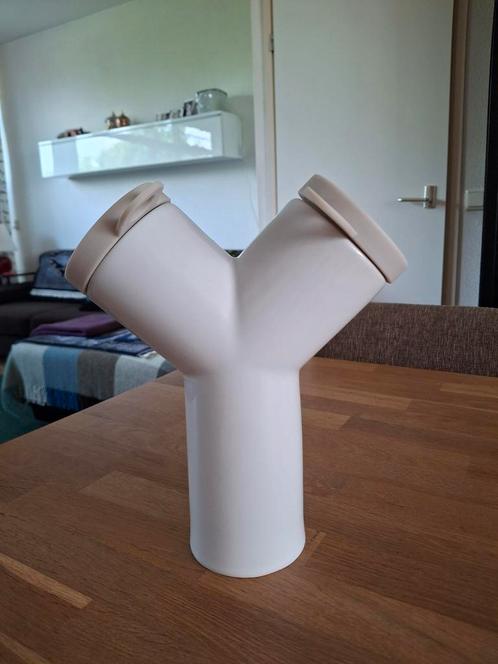 warerkan, winnende prijs droog design, Huis en Inrichting, Woonaccessoires | Vazen, Zo goed als nieuw, Wit, Minder dan 50 cm, Ophalen of Verzenden