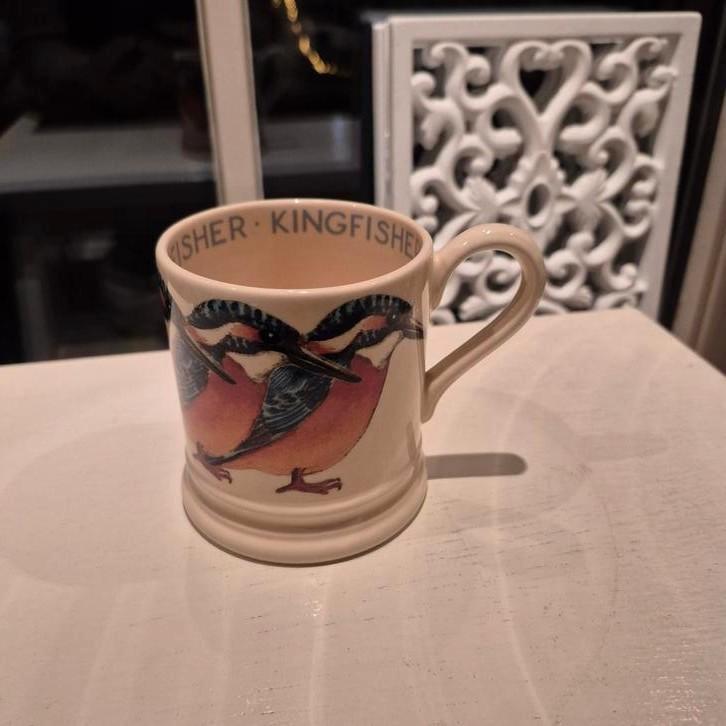 Emma Bridgewater mok 0.5 1/2 pt Kingfisher IJsvogel nieuw, Huis en Inrichting, Keuken | Servies, Nieuw, Kop(pen) en/of Schotel(s)