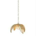 J-line Grote Gouden Palm Hanglamp, Ophalen, Zo goed als nieuw, Metaal, Minder dan 50 cm