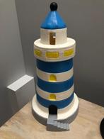 Kinderlamp vuurtoren blauw groot, Ophalen of Verzenden, Gebruikt, Lamp