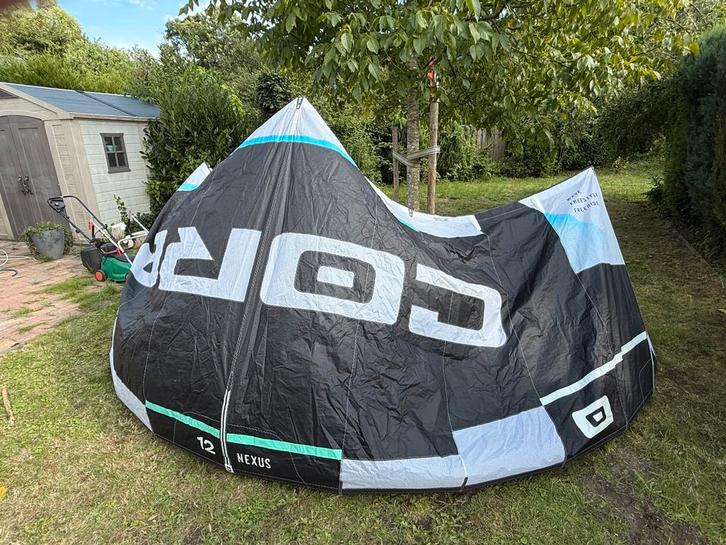 Set: Core nexus 3 10 mtr + 12 mtr + core sensor 3 pro bar, Watersport en Boten, Kitesurfen, Gebruikt, Kitesurf-set, 10 m², Geen board