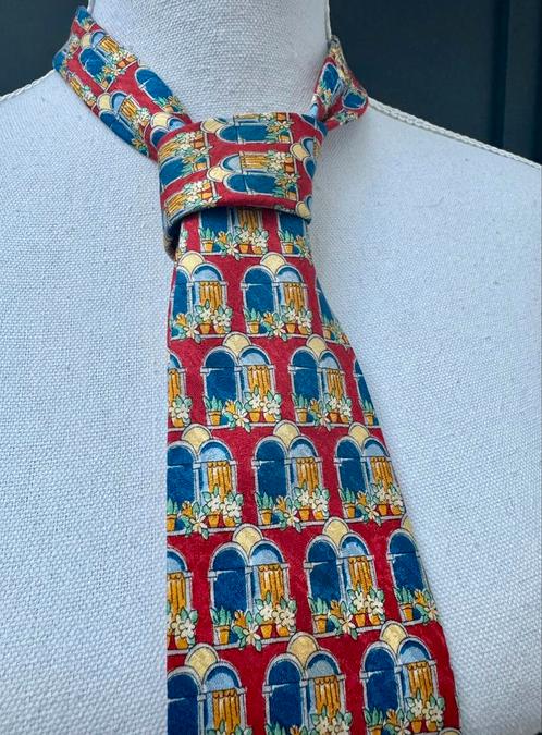 Vintage authentieke Givenchy 100% zijden stropdas, Kleding | Heren, Stropdassen, Zo goed als nieuw, Met patroon, Ophalen of Verzenden