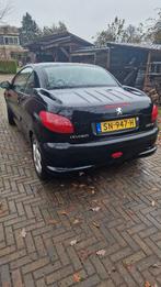 Peugeot 206 Zwart cabrio, Auto's, Peugeot, Cabriolet, 4 stoelen, Zwart, Handgeschakeld