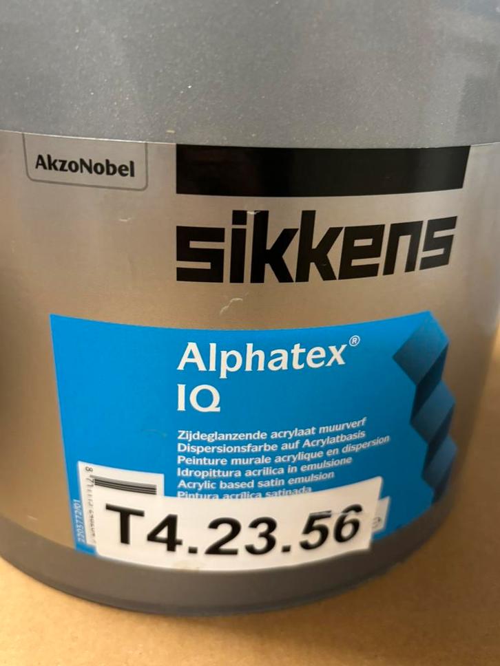Sikkens Alphatex IQ licht paarse muurverf 5liter, Hobby en Vrije tijd, Schilderen, Nieuw, Acrylverf, Ophalen
