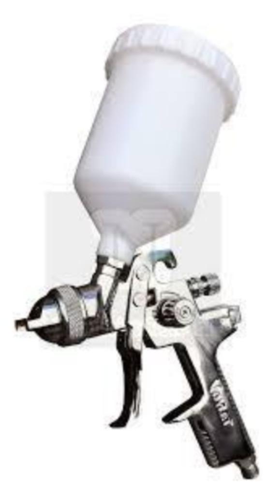 Nw professionele HVLP verfspuit met bovenbeker, Auto diversen, Autogereedschap, Nieuw, Ophalen of Verzenden