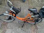 Moederfiets - Gazelle Bloom - oranje - framemaat 53, Ophalen, 2 zitjes, Gebruikt, 50 tot 53 cm