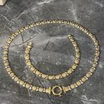 14k gouden set ketting met armband 45 gram goud, Ophalen of Verzenden, Zo goed als nieuw, Goud