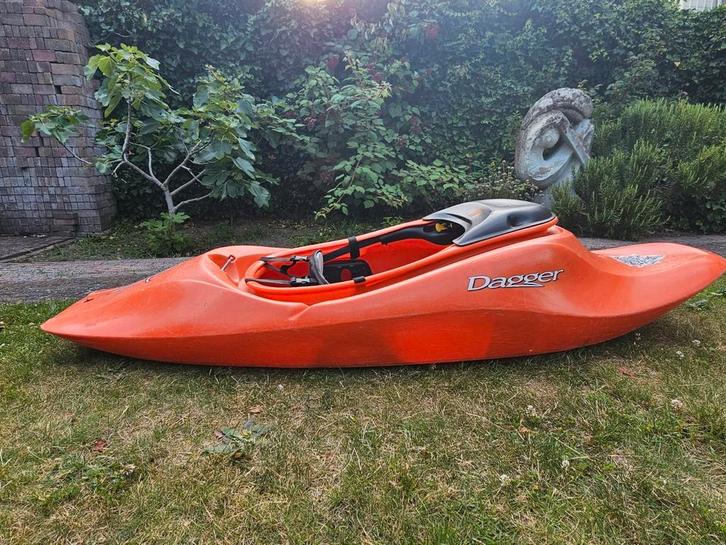 Kajak wildwater kano DAGGER 6.2 versie Crazy 88 freestyle, Watersport en Boten, Kano's, Zo goed als nieuw, Kajak, Eén persoon
