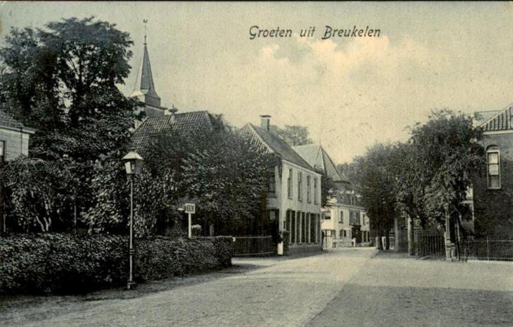 Breukelen - Groet uit, Verzamelen, Ansichtkaarten | Nederland, Gelopen, Utrecht, Voor 1920, Ophalen of Verzenden