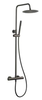 Sen Eco Thermostatische Opbouw Regendoucheset Gunmetal, Info@dealplein.nl, Douche, Veenderveld 32, Nieuw