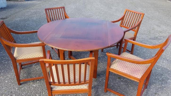 Schuitema Jugendstil eetkamer armstoelen tafel, Antiek en Kunst, Antiek | Meubels | Stoelen en Banken, Ophalen