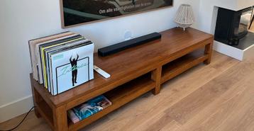 Mooie teak houten tv meubel 200 cm beschikbaar voor biedingen