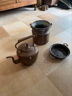Prachtige antieke koperen set – authentiek en decoratief, Ophalen of Verzenden, Koper