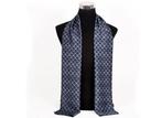 Blauwe geruite heren sjaal (kravat sjieke patroon zijde das), Nieuw, Sjaal, Verzenden