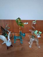 Collectie van glazen dieren beeldjes, Antiek en Kunst, Antiek | Glas en Kristal, Ophalen of Verzenden