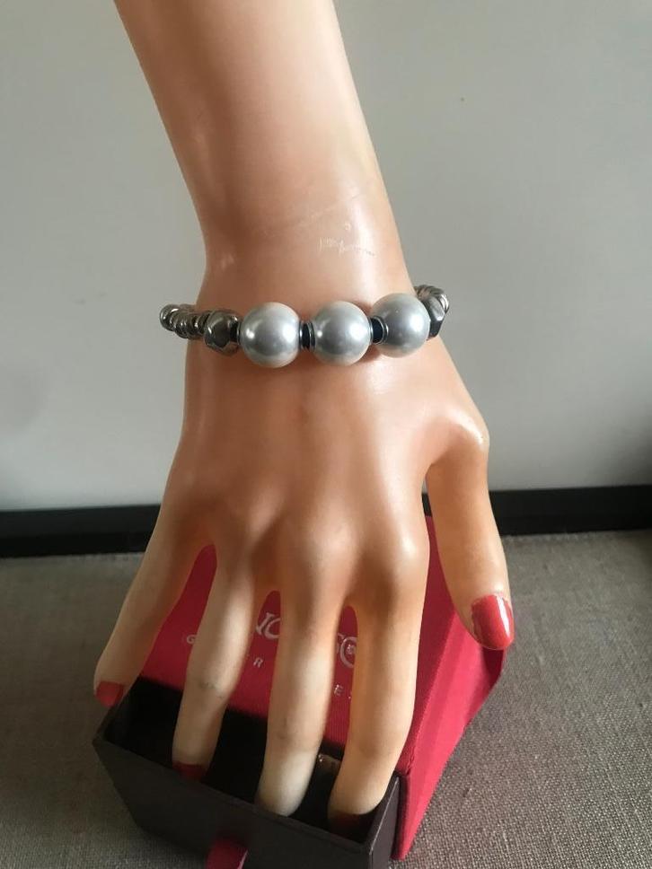 Uno de 50 Armband (7) (115,- = 62,50) Moody, Sieraden, Tassen en Uiterlijk, Armbanden, Nieuw, Overige materialen, Zilver, Met bedels of kralen