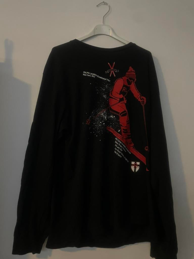 Ralph lauren long sleeve, Verzenden, Gedragen, Maat 52/54 (L), Zwart