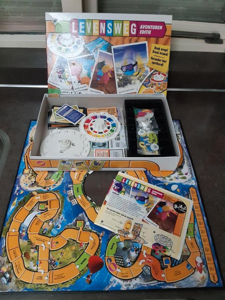 Levensweg avonturen editie, Hobby en Vrije tijd, Gezelschapsspellen | Bordspellen, Ophalen of Verzenden