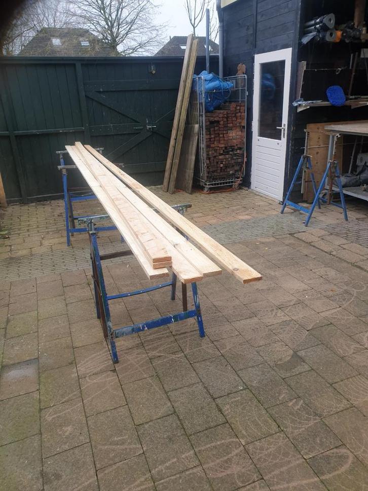 Raggel hout, Doe-het-zelf en Verbouw, Hout en Planken, Plank, Overige houtsoorten, Minder dan 200 cm, Minder dan 25 mm, Ophalen of Verzenden