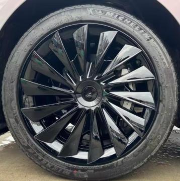 Wieldoppen Zwart Glans Performance - Tesla Model 3 Highland beschikbaar voor biedingen