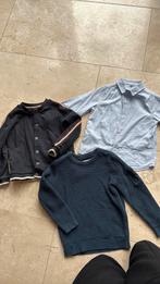 Vest trui en overhemd jongen blauw 116, Ophalen of Verzenden, Zo goed als nieuw