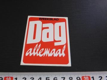 sticker weekblad Dag allemaal  beschikbaar voor biedingen