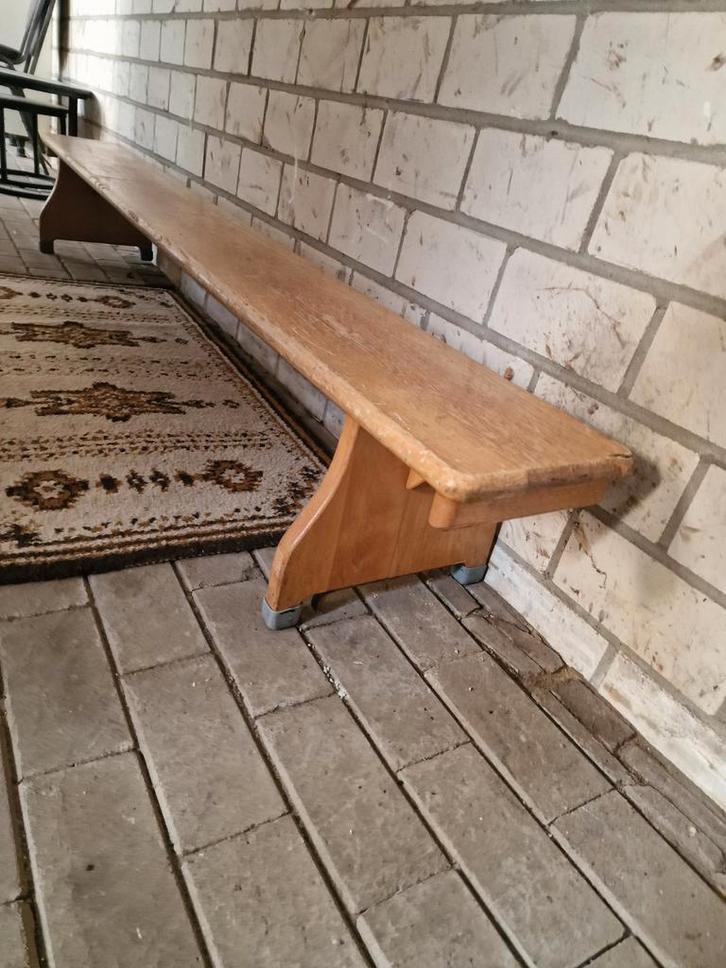 Zweedse vintage gymbank 220cm, Huis en Inrichting, Complete inboedels, Ophalen