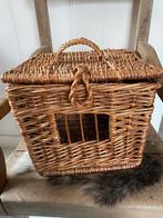 Brocante oude rieten ( duiven) mand, Ophalen of Verzenden