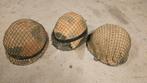 3x Nederlandse Helm Compleet Camouflage, Ophalen of Verzenden