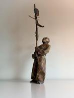 Bronzen beeld 'Man met Vaandel' van Hans van der Ham, Antiek en Kunst, Ophalen of Verzenden