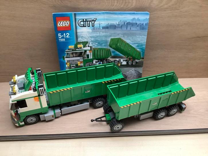 Lego City 7998 Vrachtwagen met Aanhanger. Met boekje., Kinderen en Baby's, Speelgoed | Duplo en Lego, Gebruikt, Lego, Complete set