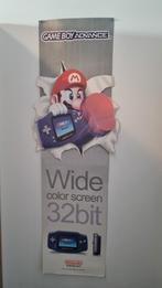 Game Boy Advance Mario Reclame Poster, Ophalen of Verzenden, Gebruikt