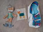 Vintage poppen reismandje oud dekentje knuffel, Antiek en Kunst, Antiek | Speelgoed, Ophalen