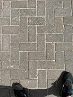 16m2 Betonklinkers antraciet, Tuin en Terras, Tegels en Klinkers, Ophalen, Gebruikt, Klinkers, 10 m² of meer