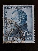 Duitsland 1949 Brits/Amerikaanse Zone Goethe, Postzegels en Munten, Ophalen of Verzenden, Overige periodes, Gestempeld