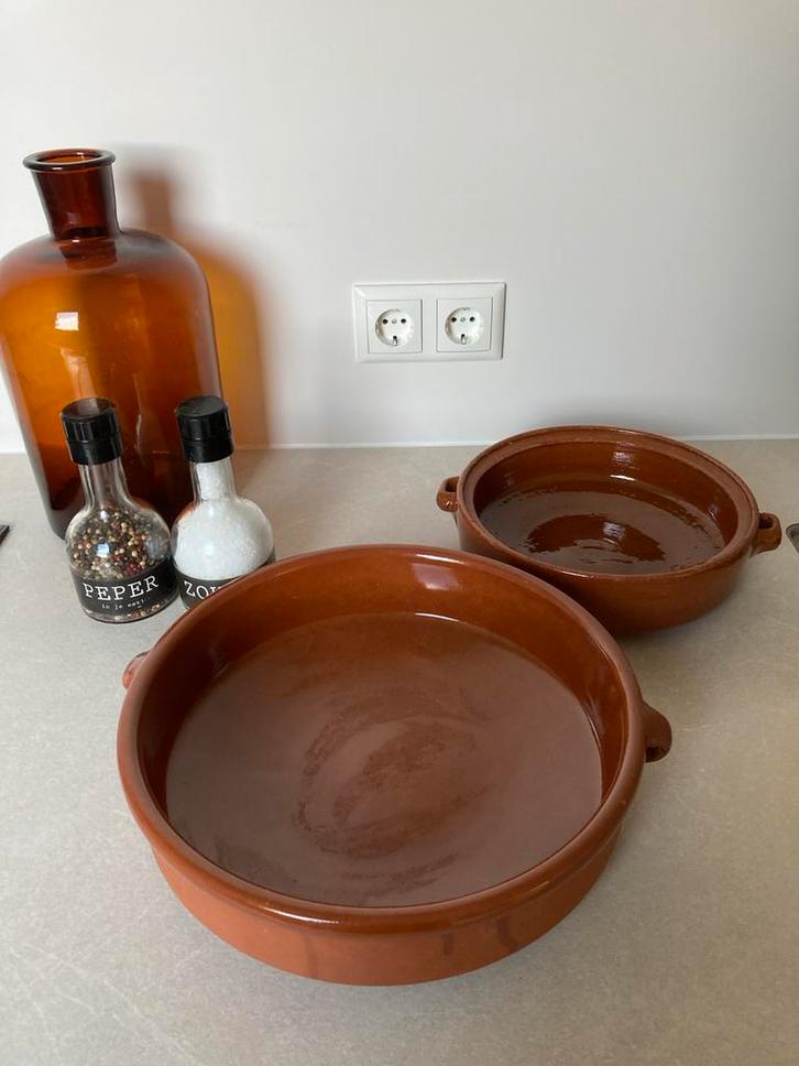 Terracotta Tapas schalen, Huis en Inrichting, Keuken | Keukenbenodigdheden, Gebruikt, Ophalen of Verzenden