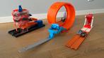 Hot Wheels looping, garage en lanceerbaan, Ophalen, Gebruikt, Handmatig, Hot Wheels