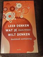 Leer Denken Wat Je Wilt Denken - Zentraining, Boeken, Ophalen of Verzenden, Zo goed als nieuw, Rients Ritskes, Meditatie of Yoga