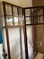 Frans Mahoniehouten Kamerscherm met Facetgeslepen glas, Ophalen, Gebruikt