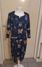 Prachtige donkerblauwe reversible jurk van Lizzy & Coco mt L, Lizzy & Coco, Ophalen of Verzenden, Zo goed als nieuw, Blauw