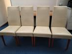 Eetkamer stoelen 4 stuks, Ophalen, Gebruikt, Wit, Vier
