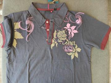 Quiksilver Polo Shirt - Unieke Bloemprint 1969 - NIEUW M beschikbaar voor biedingen